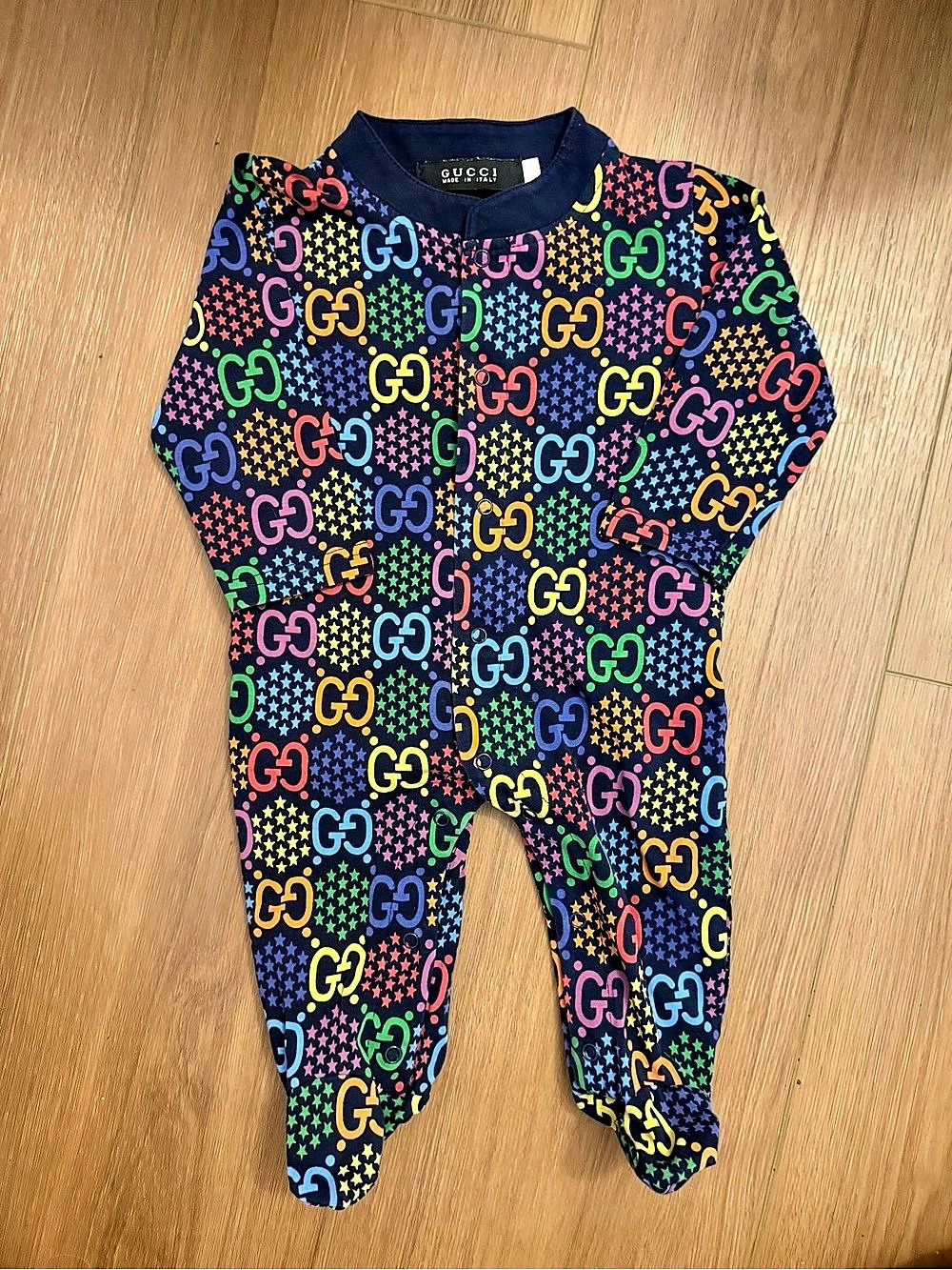 Gucci Baby 3M Multicolor Footie Like New ✨